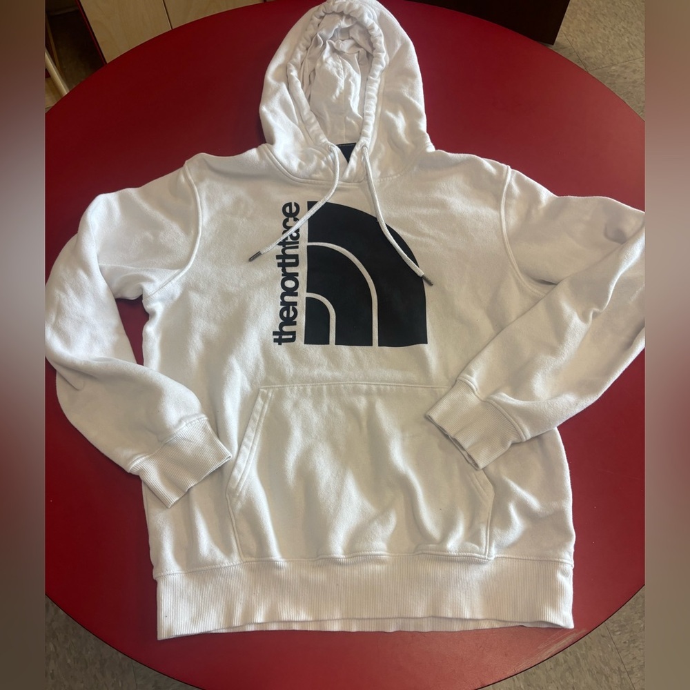 The North Face men’s medium  White Hoodie